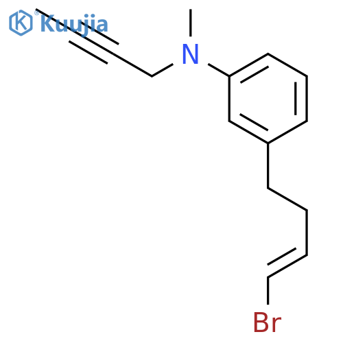 Benzenamine, 3-[(3E)-4-bromo-3-butenyl]-N-2-butynyl-N-methyl- structure