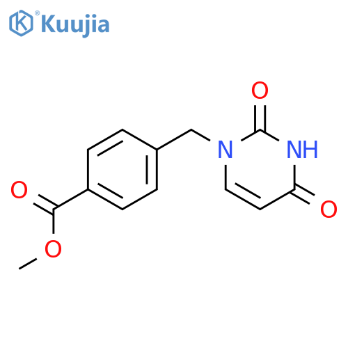 Benzoic acid,4-[(3,4-dihydro-2,4-dioxo-1(2H)-pyrimidinyl)methyl]-, methyl ester structure