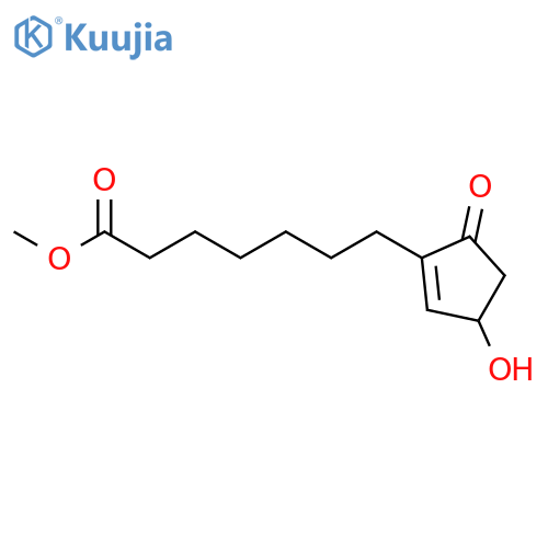 (R)-Methyl 7-(3-hydroxy-5-oxocyclopent-1-en-1-yl)heptanoate structure