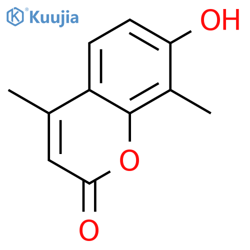 7-Hydroxy-4,8-dimethyl-2H-chromen-2-one structure