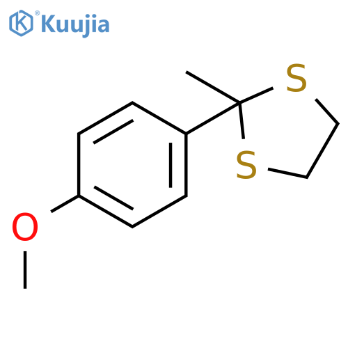 1,3-DITHIOLANE, 2-(p-METHOXYPHENYL)-2-METHYL- structure
