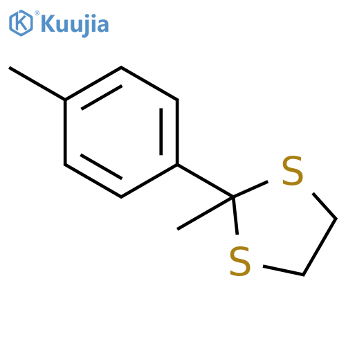 1,3-Dithiolane, 2-methyl-2-(p-tolyl)- structure