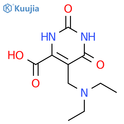 4-Pyrimidinecarboxylic acid,5-[(diethylamino)methyl]-1,2,3,6-tetrahydro-2,6-dioxo- structure
