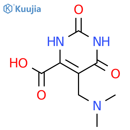 5-(dimethylamino)methyl-2,6-dioxo-1,2,3,6-tetrahydropyrimidine-4-carboxylic acid structure