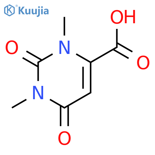 1,3-dimethyl-2,6-dioxo-pyrimidine-4-carboxylic acid structure