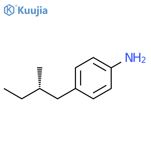 Benzenamine, 4-(2-methylbutyl)-, (S)- (9CI) structure