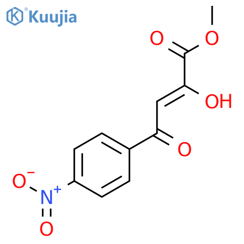 Methyl 4-hydroxy-4-(4-nitrophenyl)-2-oxobut-3-enoate structure