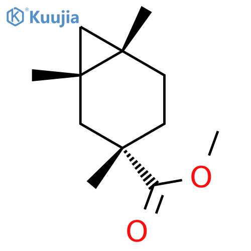 (1α,6α)-1,3,6-Trimethylbicyclo[4.1.0]heptane-3β-carboxylic acid methyl ester structure