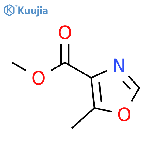 methyl 5-methyl-1,3-oxazole-4-carboxylate structure