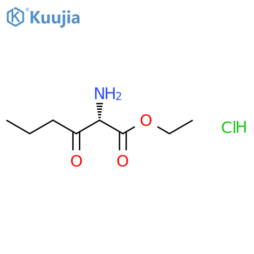 Norleucine, 3-oxo-, ethyl ester, hydrochloride structure