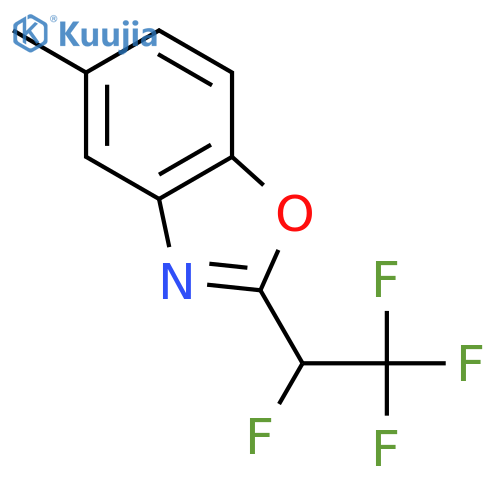 Benzoxazole, 5-methyl-2-(1,2,2,2-tetrafluoroethyl)- structure