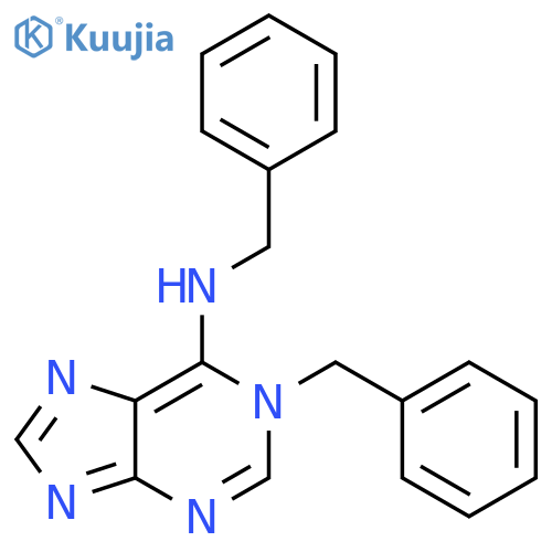 1H-Purin-6-amine, N,1-bis(phenylmethyl)- structure