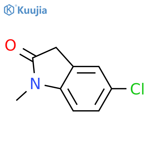 5-chloro-1-methyl-2,3-dihydro-1H-indol-2-one structure