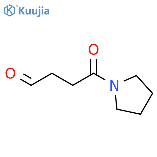 1-Pyrrolidinebutanal, γ-oxo- structure