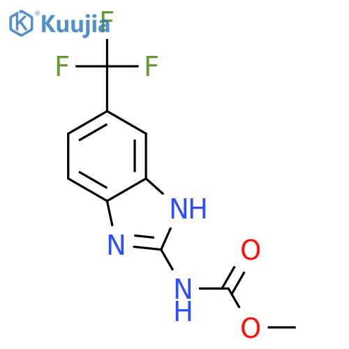 CARBAMIC ACID, [5-(TRIFLUOROMETHYL)-1H-BENZIMIDAZOL-2-YL]-, METHYL ESTER structure