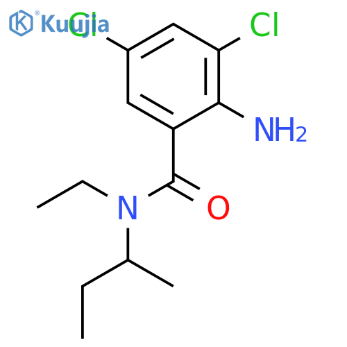BENZAMIDE, 2-AMINO-3,5-DICHLORO-N-ETHYL-N-(1-METHYLPROPYL)- structure