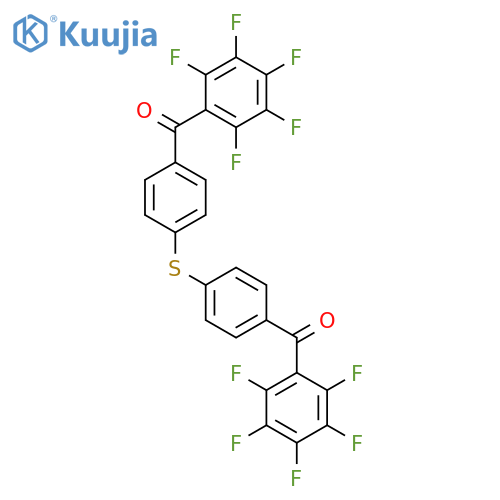 METHANONE, (THIODI-4,1-PHENYLENE)BIS[(PENTAFLUOROPHENYL)- structure