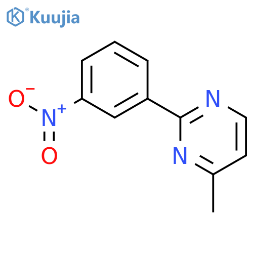 Pyrimidine, 4-methyl-2-(3-nitrophenyl)- structure