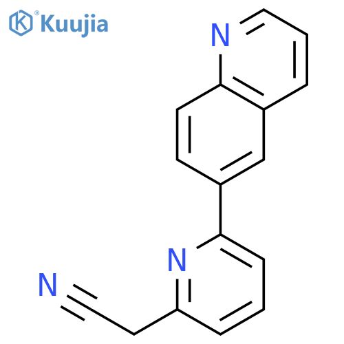 2-Pyridineacetonitrile, 6-(6-quinolinyl)- structure