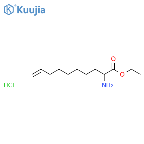 9-DECENOIC ACID, 2-AMINO-, ETHYL ESTER, HYDROCHLORIDE structure