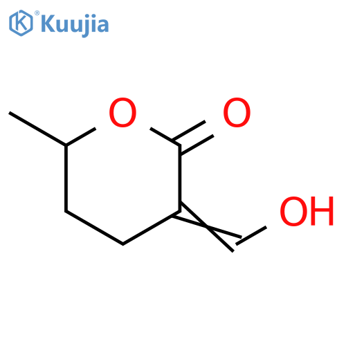 2H-Pyran-2-one,tetrahydro-3-(hydroxymethylene)-6-methyl- structure