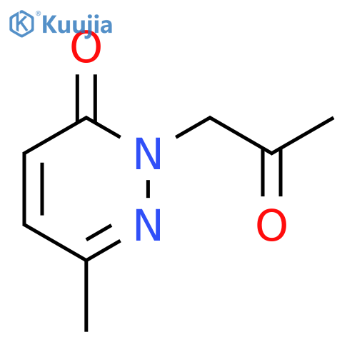 6-Methyl-2-(2-oxopropyl)-2,3-dihydropyridazin-3-one structure