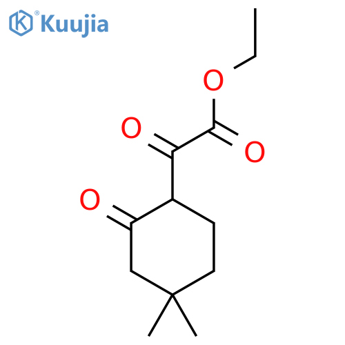 Ethyl 2-(4,4-dimethyl-2-oxocyclohexyl)-2-oxoacetate structure
