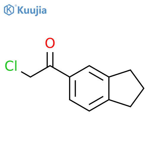 2-chloro-1-(2,3-dihydro-1H-inden-5-yl)ethanone structure