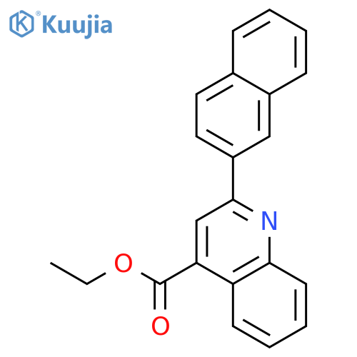 4-Quinolinecarboxylic acid, 2-(2-naphthalenyl)-, ethyl ester structure
