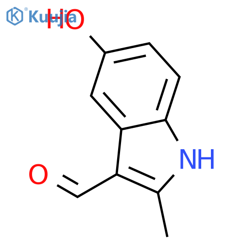 5-Hydroxy-2-methyl-1H-indole-3-carbaldehyde structure
