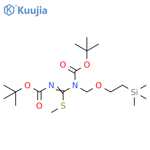 6-Oxa-2,4-diaza-9-siladec-2-enoic acid, 4-[(1,1-dimethylethoxy)carbonyl]-9,9-dimethyl-3-(methylthio)-, 1,1-dimethylethyl ester structure