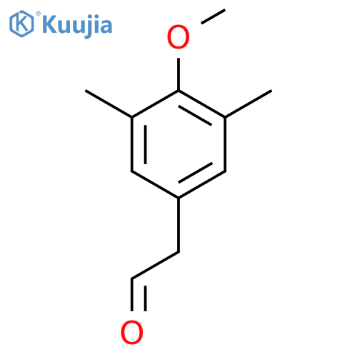 2-(4-methoxy-3,5-dimethylphenyl)acetaldehyde structure