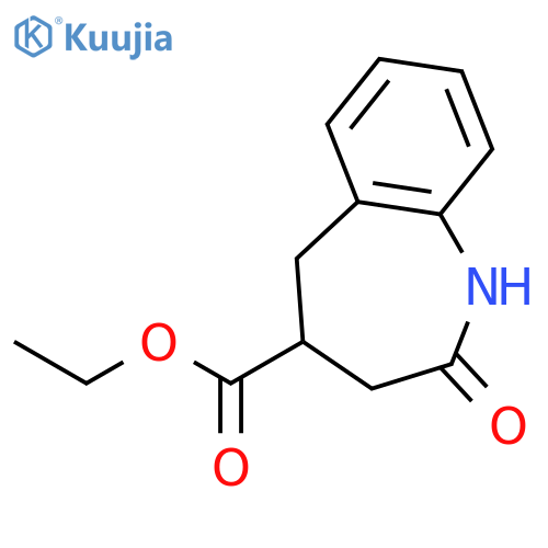 Ethyl 2-oxo-2,3,4,5-tetrahydro-1H-benzo[b]azepine-4-carboxylate structure