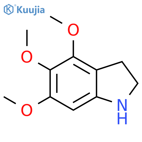 1H-Indole, 2,3-dihydro-4,5,6-trimethoxy- structure