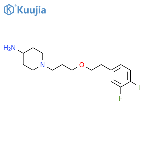 4-Piperidinamine, 1-[3-[2-(3,4-difluorophenyl)ethoxy]propyl]- structure