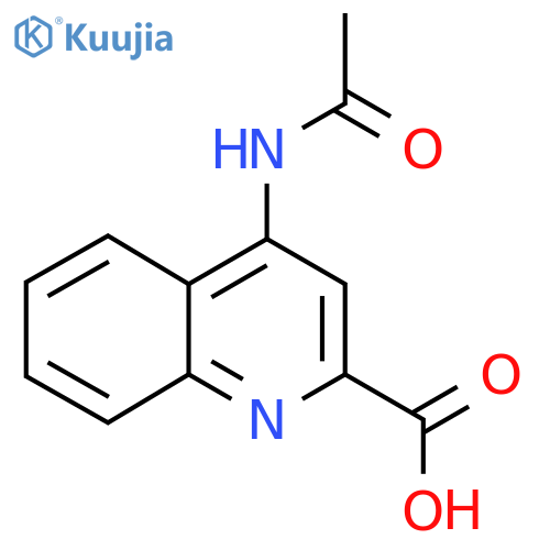4-acetamidoquinoline-2-carboxylic acid structure
