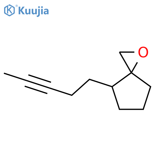 1-Oxaspiro[2.4]heptane, 4-(3-pentynyl)- structure