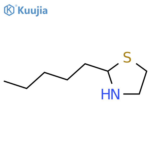 Thiazolidine, 2-pentyl- structure
