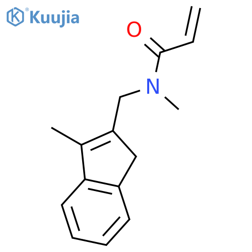 2-Propenamide, N-methyl-N-[(3-methyl-1H-inden-2-yl)methyl]- structure
