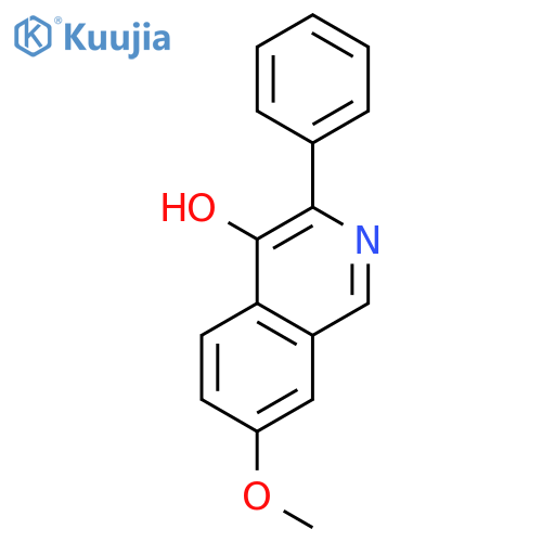 4-ISOQUINOLINOL, 7-METHOXY-3-PHENYL- structure
