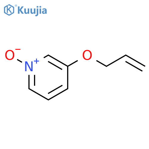 PYRIDINE, 3-(2-PROPENYLOXY)-, 1-OXIDE structure