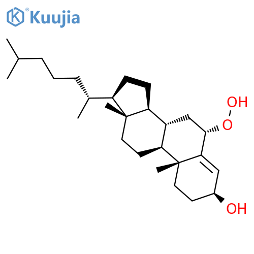 Cholest-4-en-3-ol, 6-hydroperoxy-, (3b,6a)- structure
