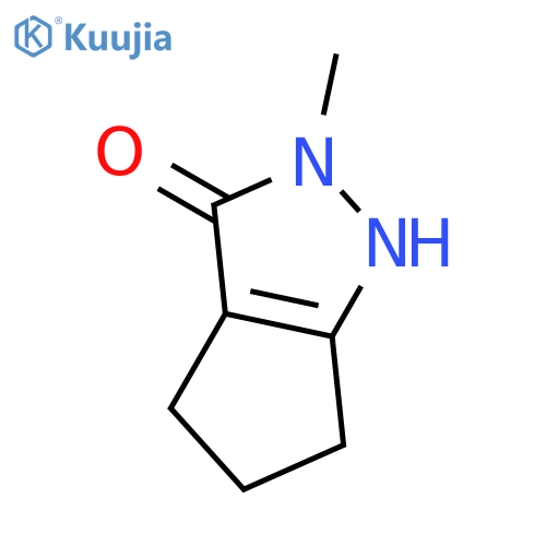 2-Methyl-2,4,5,6-tetrahydrocyclopenta[c]pyrazol-3-ol structure