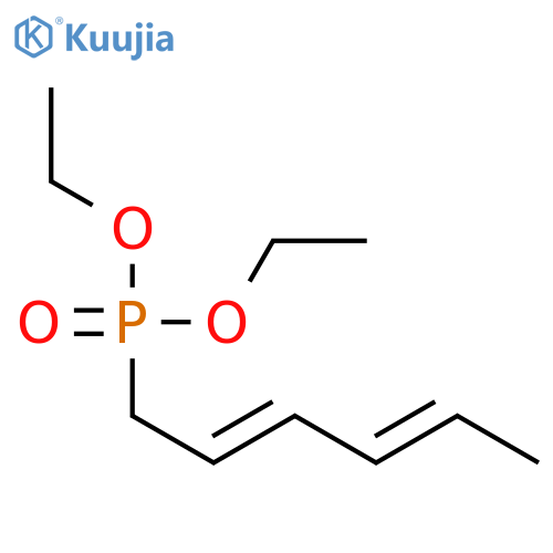 PHOSPHONIC ACID, (2E,4E)-2,4-HEXADIENYL-, DIETHYL ESTER structure