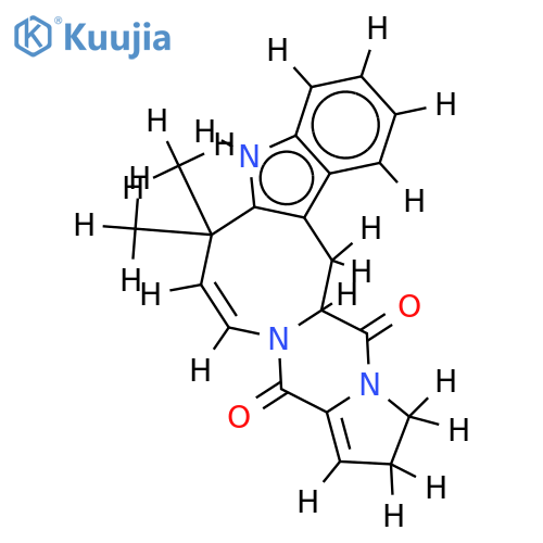 1,20-Dehydro[[12, 13-dehydroprolyl-2-(1,1-diemthylallyl)tryptophyl]diketopiperazine] structure
