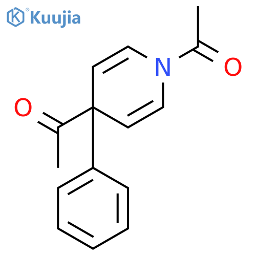 Pyridine, 1,4-diacetyl-1,4-dihydro-4-phenyl- (9CI) structure