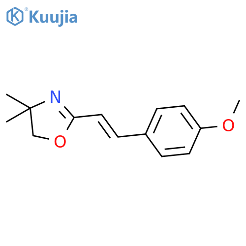 OXAZOLE, 4,5-DIHYDRO-2-[(1E)-2-(4-METHOXYPHENYL)ETHENYL]-4,4-DIMETHYL- structure
