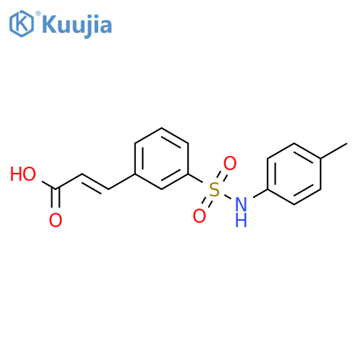 2-PROPENOIC ACID, 3-[3-[[(4-METHYLPHENYL)AMINO]SULFONYL]PHENYL]- structure