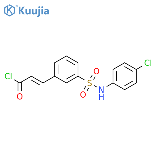 2-Propenoyl chloride, 3-[3-[[(4-chlorophenyl)amino]sulfonyl]phenyl]- structure
