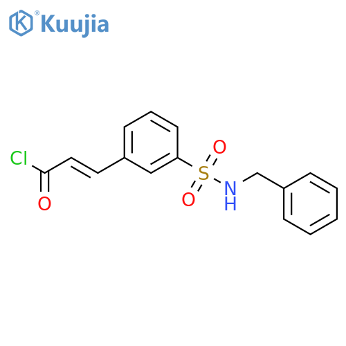 2-PROPENOYL CHLORIDE, 3-[3-[[(PHENYLMETHYL)AMINO]SULFONYL]PHENYL]- structure